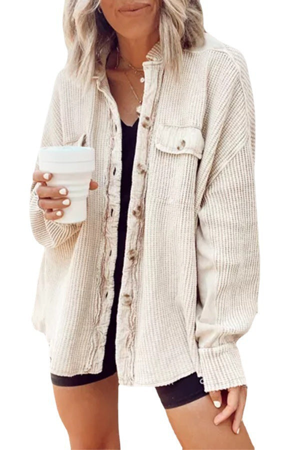 Damen lässige Oversized-Hemdjacke Stalluxe