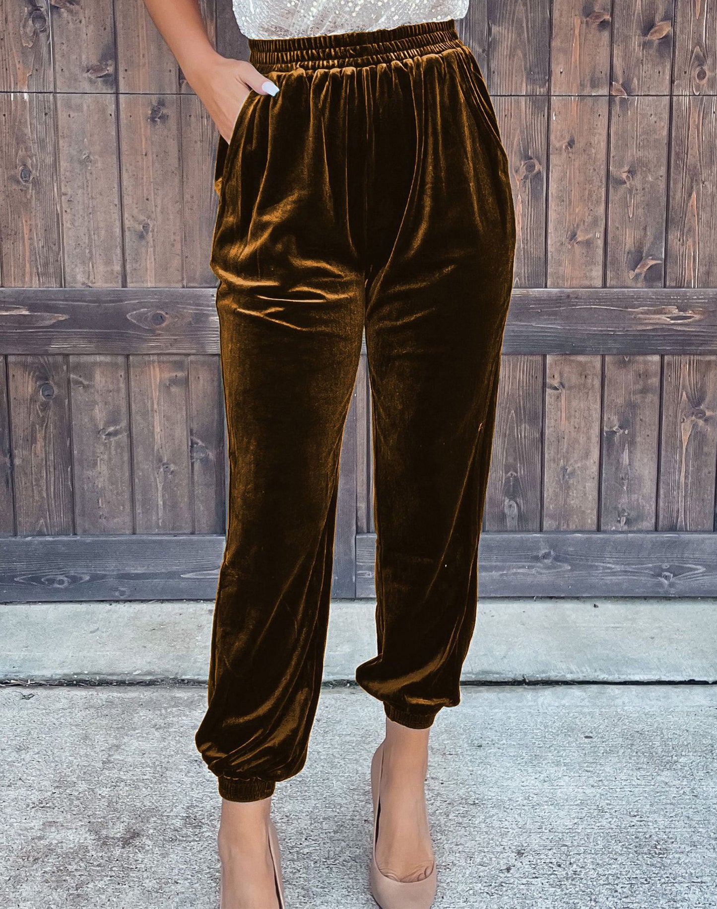 Damen samtig weiche Freizeithose Stalluxe