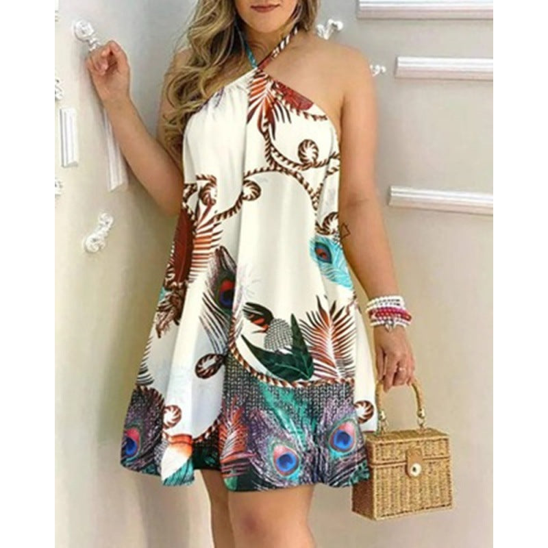 Damen Sommerkleid im lockeren Schnitt mit floralem Design Stalluxe