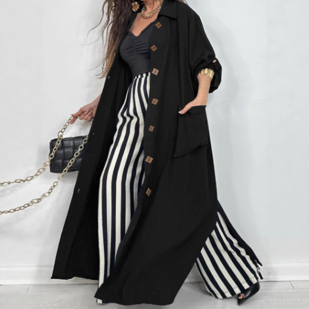 Damen Longline Jacke mit elegantem Schnitt und praktischen Taschen Stalluxe