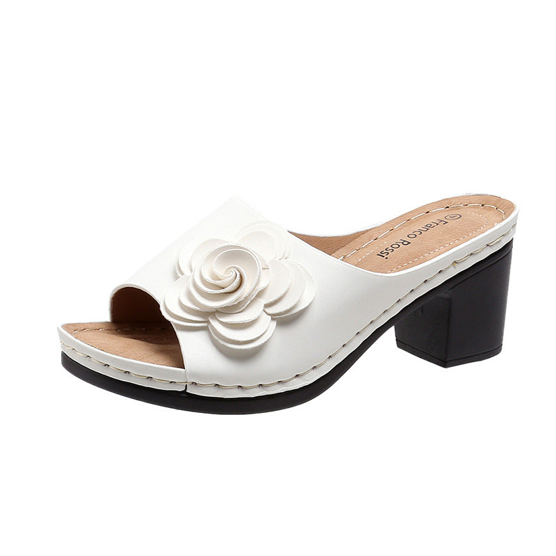 Damen Komfortable Sandaletten mit Blüten-Design Stalluxe
