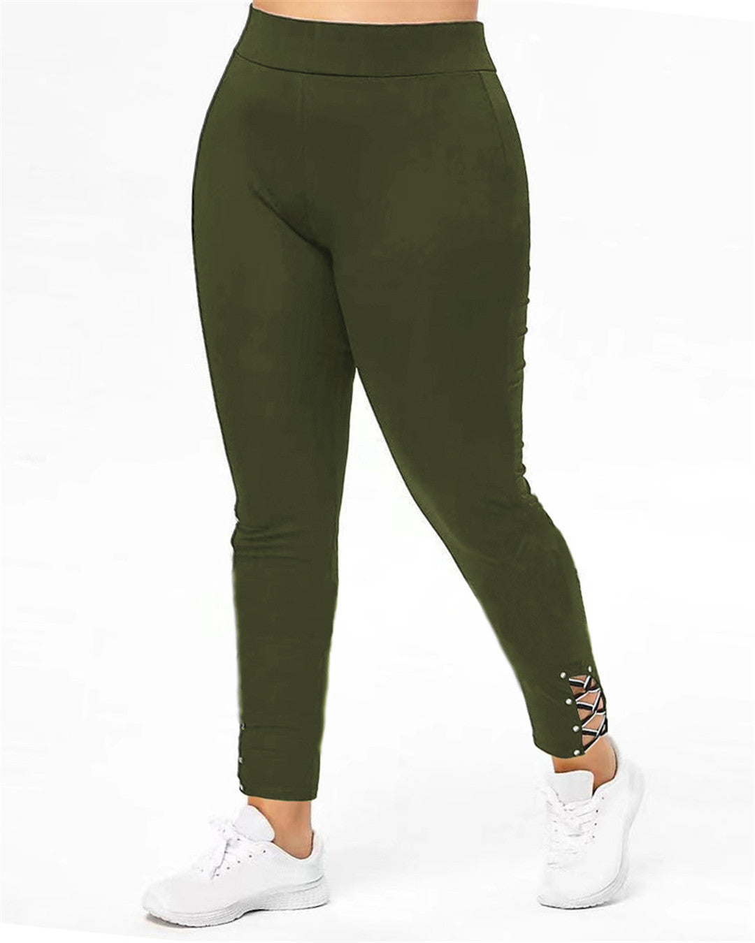 Damen Sportleggings mit dekorativen Schnürdetails Stalluxe