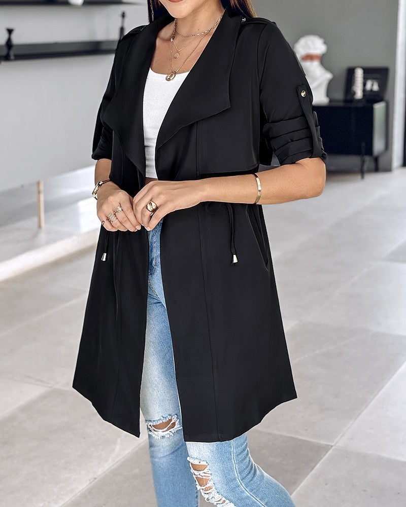 Damen Chiffoneroverall mit lässigem Schnitt und modernem Gürtel Stalluxe