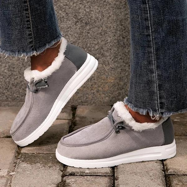 Stalluxe | Elegante Winter-Sneakers mit Fellfutter Grau