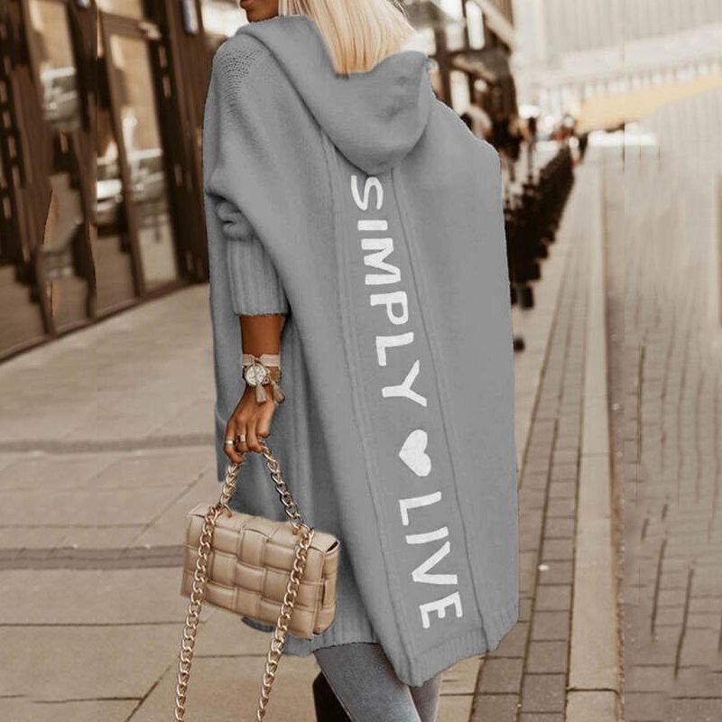 Stalluxe | Strickmantel Grau