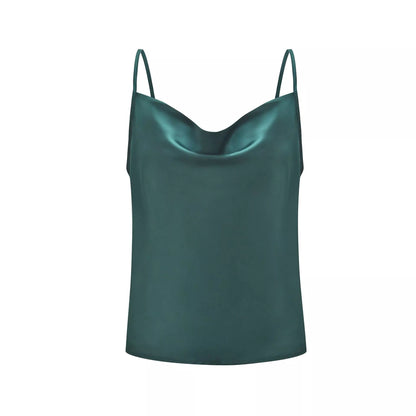 Damen Luxus Satin Spaghetti-Top Stalluxe