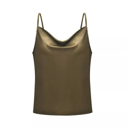Damen Luxus Satin Spaghetti-Top Stalluxe