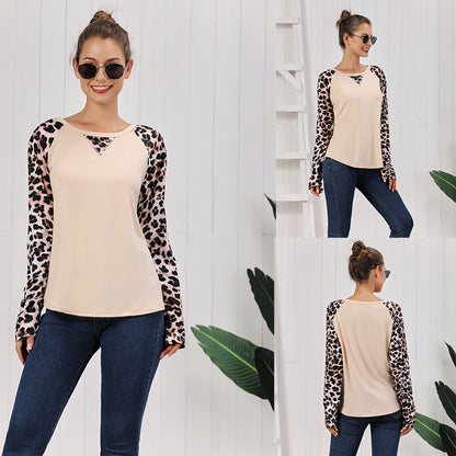 Damen Lässiges Langarmshirt mit farbenfrohen Mustern und Streifenmuster Stalluxe