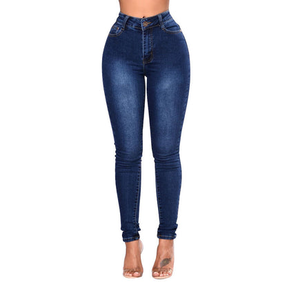 Damen Hochtaillierte Skinny Jeans mit figurformendem Schnitt Stalluxe