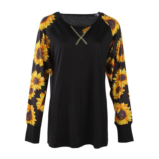 Damen Langarmshirt mit floralem Muster und lässigem Schnitt Stalluxe