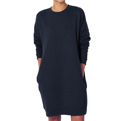 Damen lässiges Sweatkleid mit praktischen Taschen und weitem Schnitt Stalluxe