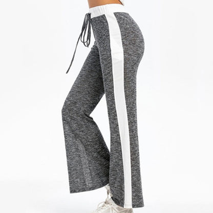 Damen Fließende Sporthose mit seitlichen Streifen und elastischem Bund Stalluxe