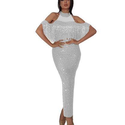 Damen Funkelndes Glamour Abendkleid Stalluxe