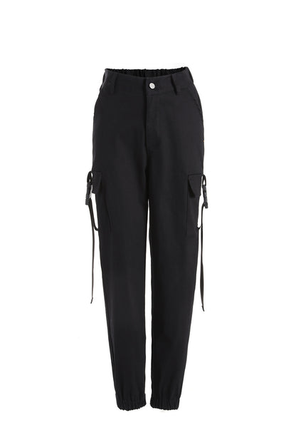 Damen Cargo-Hose mit elastischem Bund und praktischen Seitentaschen Stalluxe