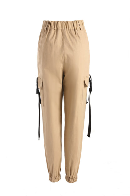 Damen Cargo-Hose mit elastischem Bund und praktischen Seitentaschen Stalluxe