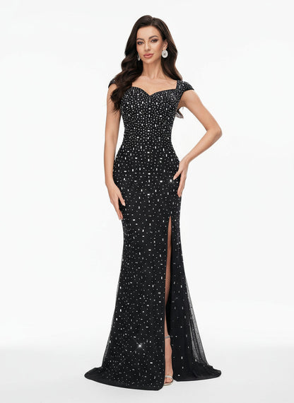 Stalluxe | Glamouröses Strass-Abendkleid mit Göttinnen-Design für Elegante Anlässe
