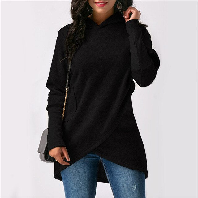 Stalluxe | Stylischer Kapuzenpullover Schwarz