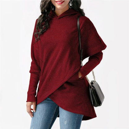 Stalluxe | Stylischer Kapuzenpullover Burgund