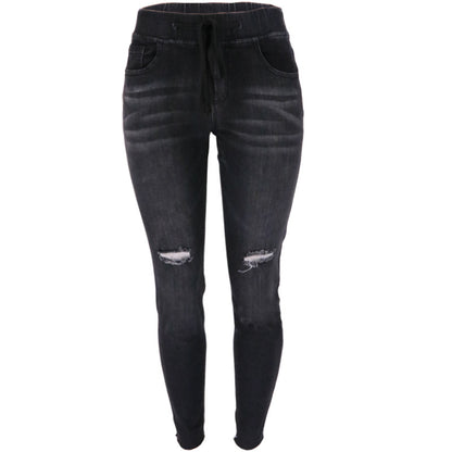 Damen Cargo-Jeans im modernen Look mit elastischem Bund und praktischen Taschen Stalluxe
