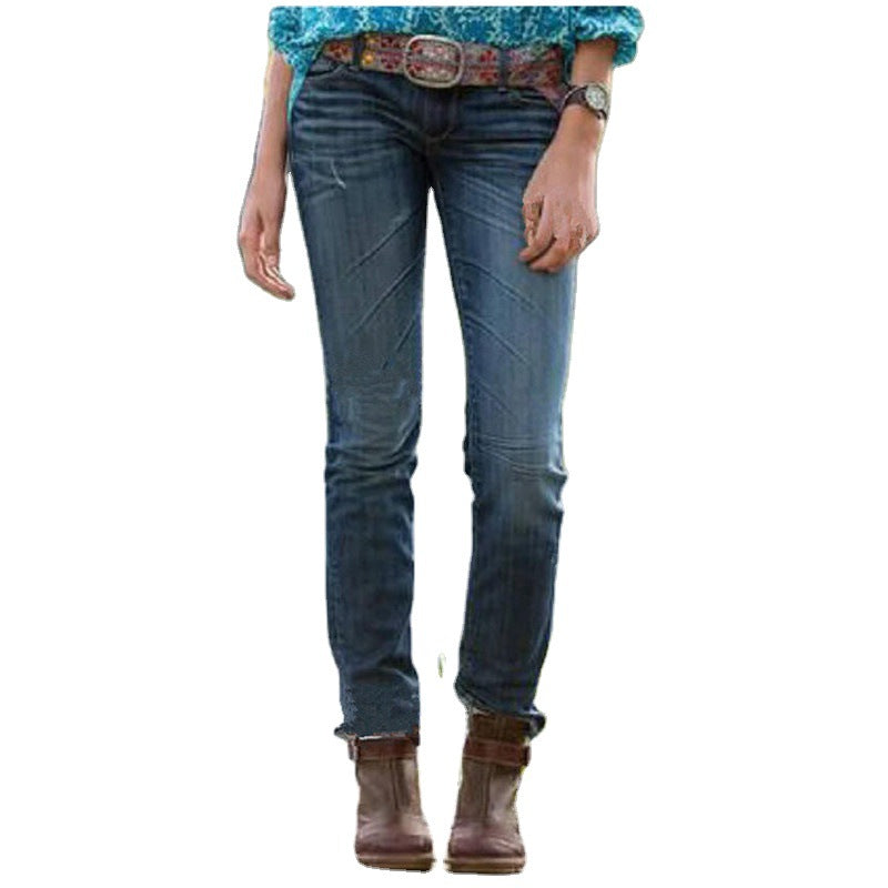 Damen Slim Fit Jeanshose Stalluxe