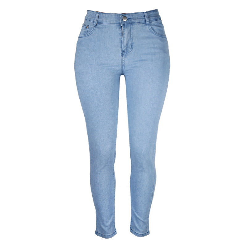 Damen Hoch geschnittene Skinny Jeans mit formenden Nähten Stalluxe