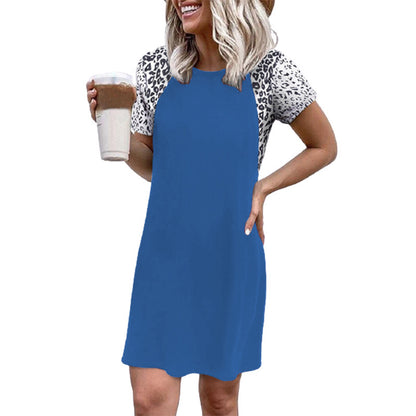 Damen lässiges Kleid mit tierischem Muster Stalluxe