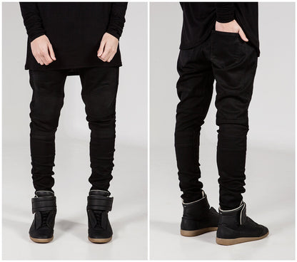 Herren Slim Fit Jeans mit strukturierten Steppnähten Stalluxe