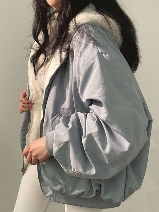 Stalluxe | Bequeme Fleece-Wende-Hoodie-Jacke