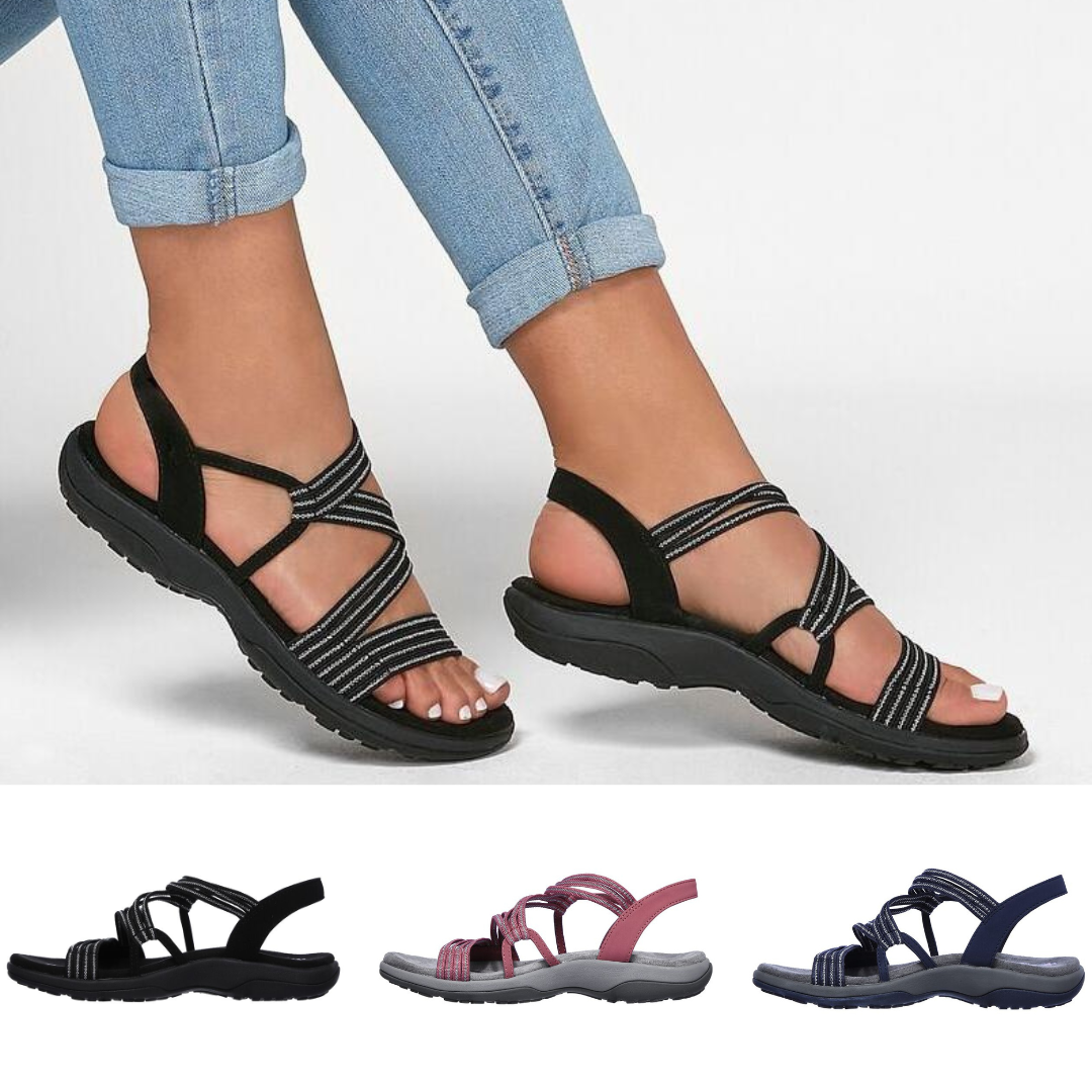Stalluxe | Orthopädische Elegante Sandalen | Bequeme Riemchensandalen für die Freizeit