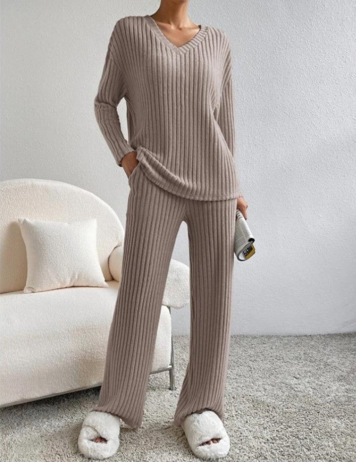 Stalluxe | Gestrickte Hose und Pullover für Damen Taupe