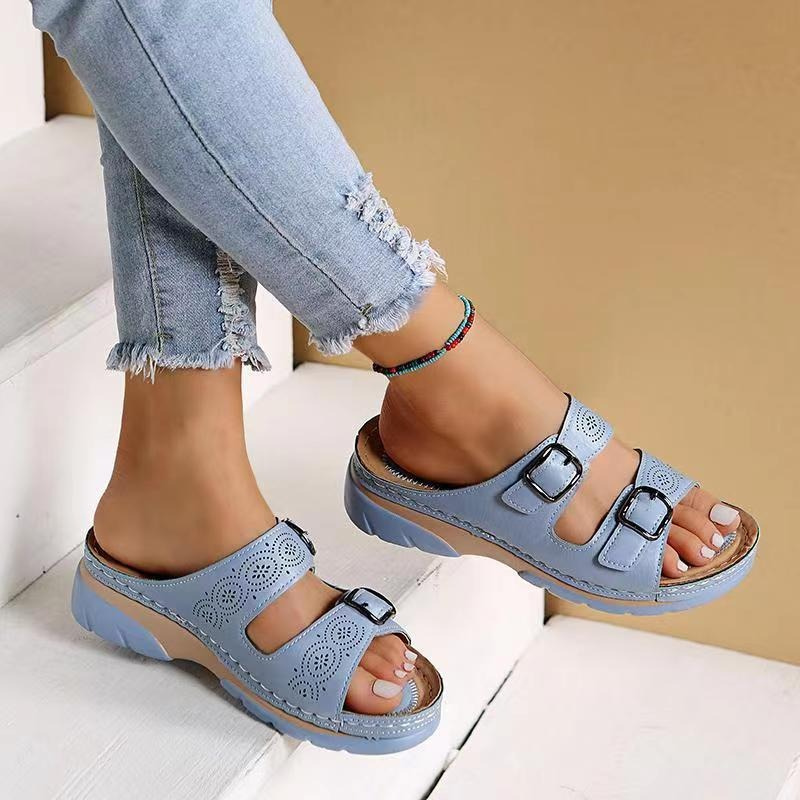 Stalluxe | Superbequeme Sandalen für Frauen Hellblau