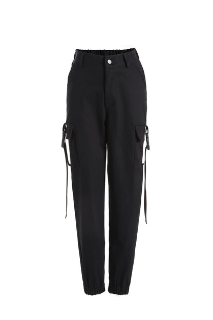 Damen Cargo-Hose mit elastischem Bund und praktischen Taschen Stalluxe