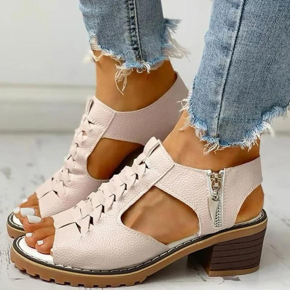 Product Image for Anelo - Hochwertige Geflochtene Sandalen Damen für Sommerliche Eleganz - Beige / 35