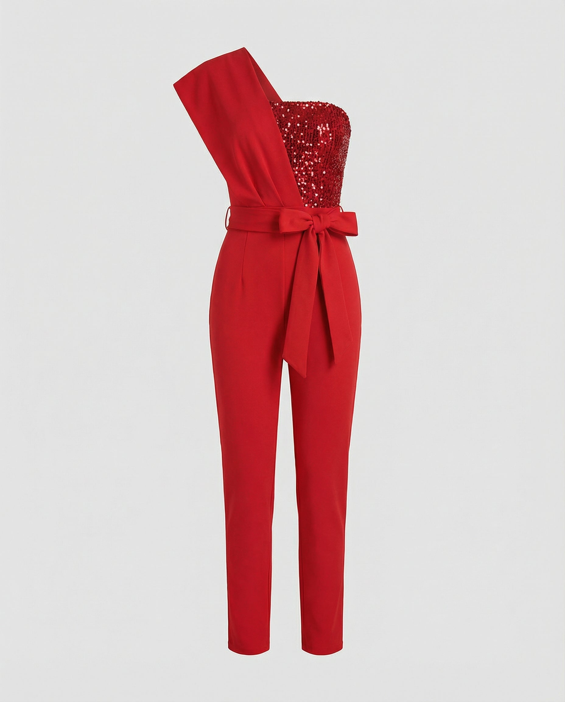 Stalluxe | Patchwork Pailletten Jumpsuit Damen
