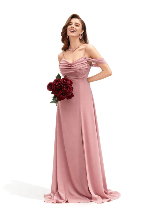 Stalluxe | Faltiges, trägerloses Brautjungfernkleid in schlichtem Design XL