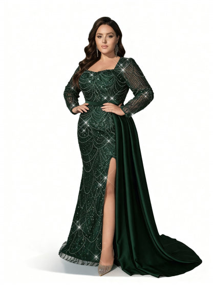 Stalluxe | Formelles Paillettenkleid in Großen Größen