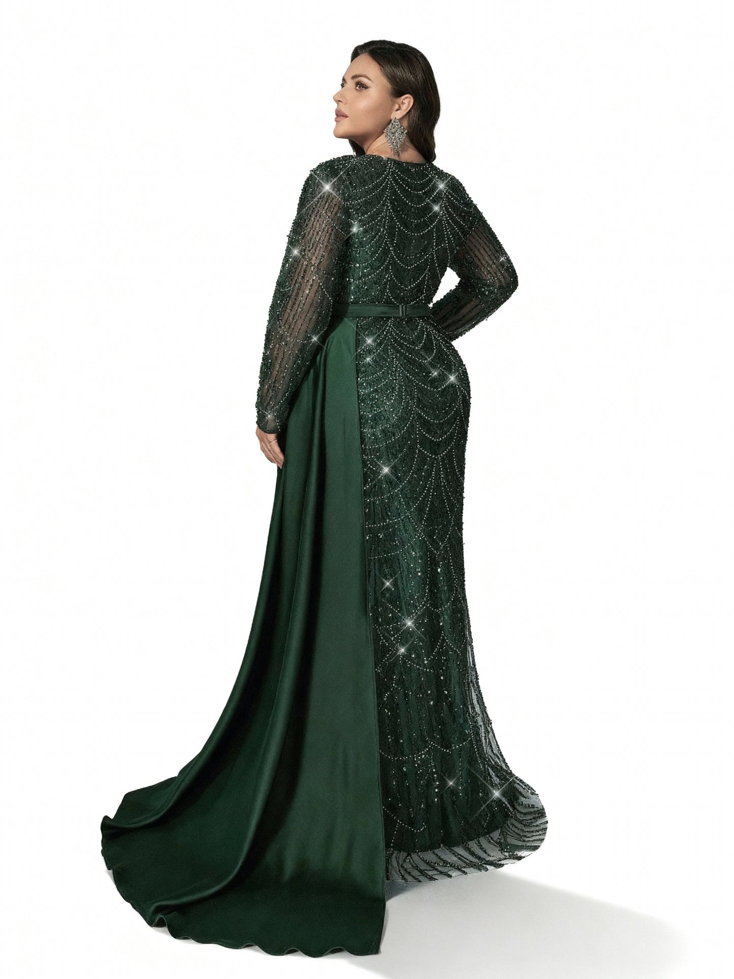 Stalluxe | Formelles Paillettenkleid in Großen Größen