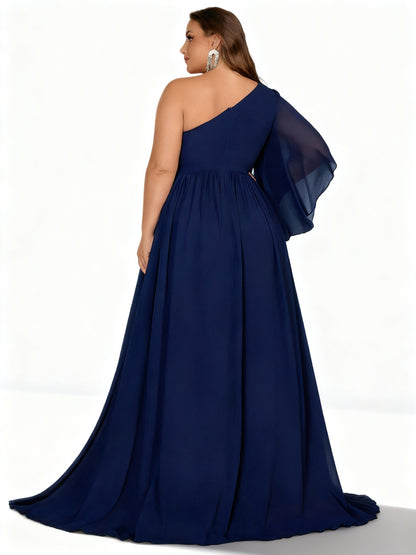 Stalluxe | Brautjungfernkleid in Großen Größen mit Einer Schulter