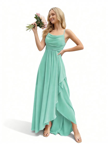 Stalluxe | Brautjungfernkleid mit Wasserfallausschnitt