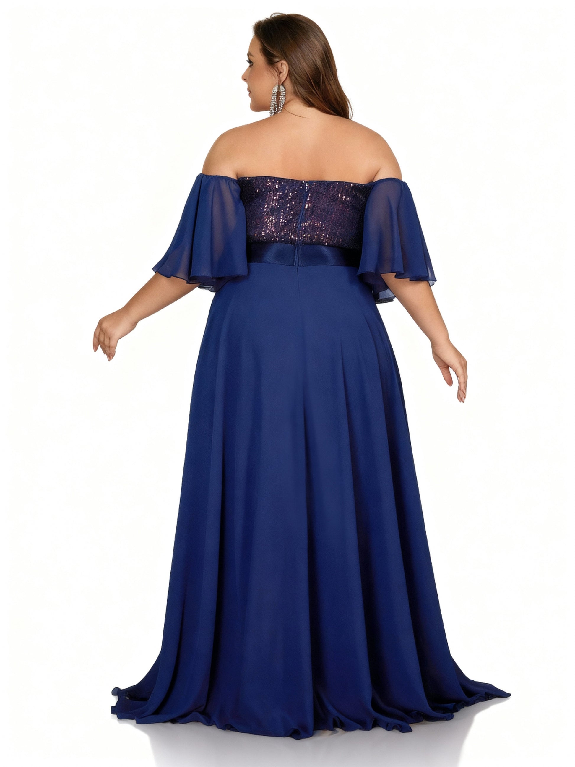 Stalluxe | Elegantes trägerloses Abendkleid in Marineblau für Bankette und Partys