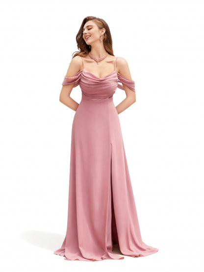 Stalluxe | Faltiges, trägerloses Brautjungfernkleid in schlichtem Design