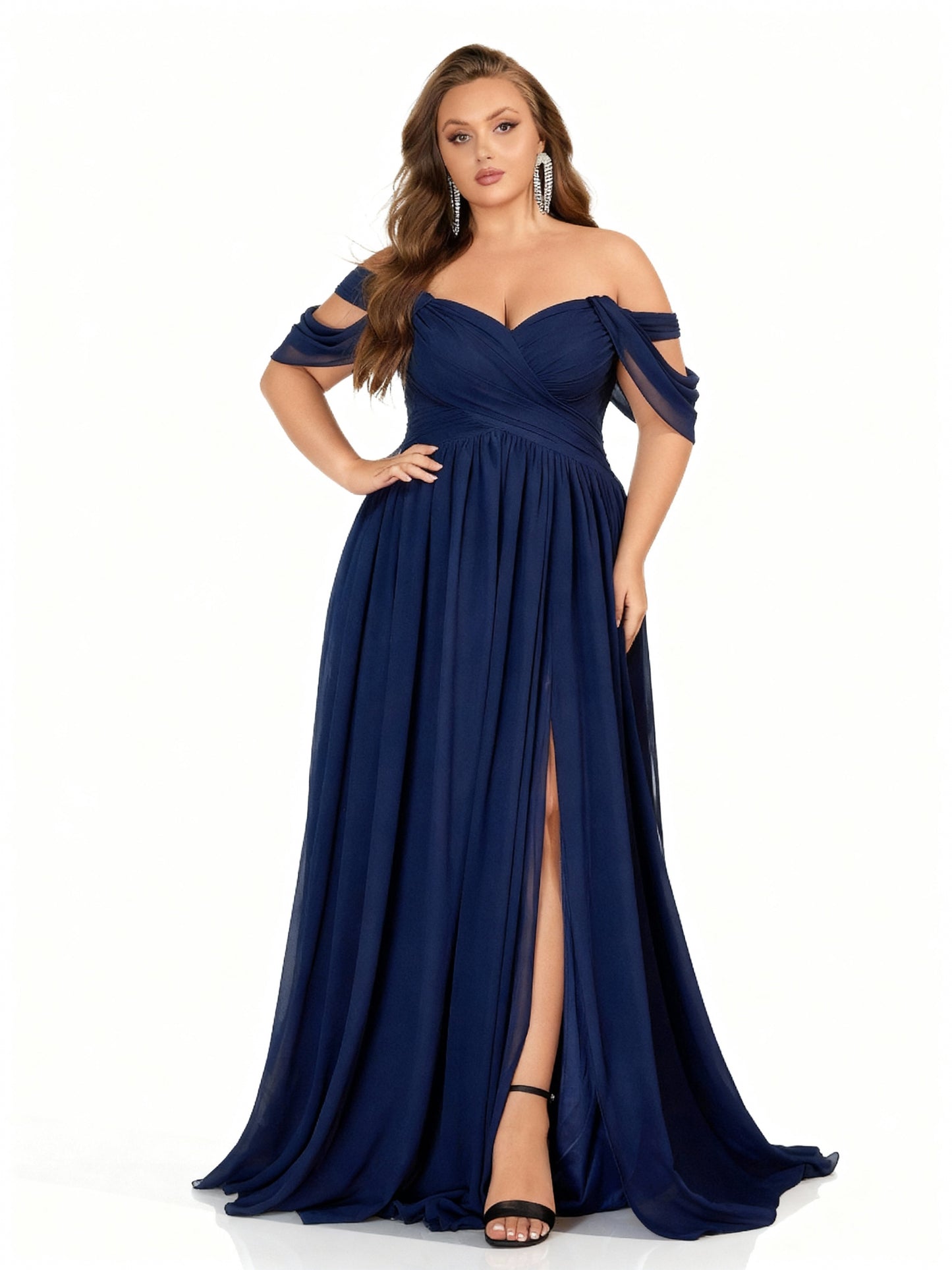 Stalluxe | Chiffon-Brautjungfernkleid in Großen Größen