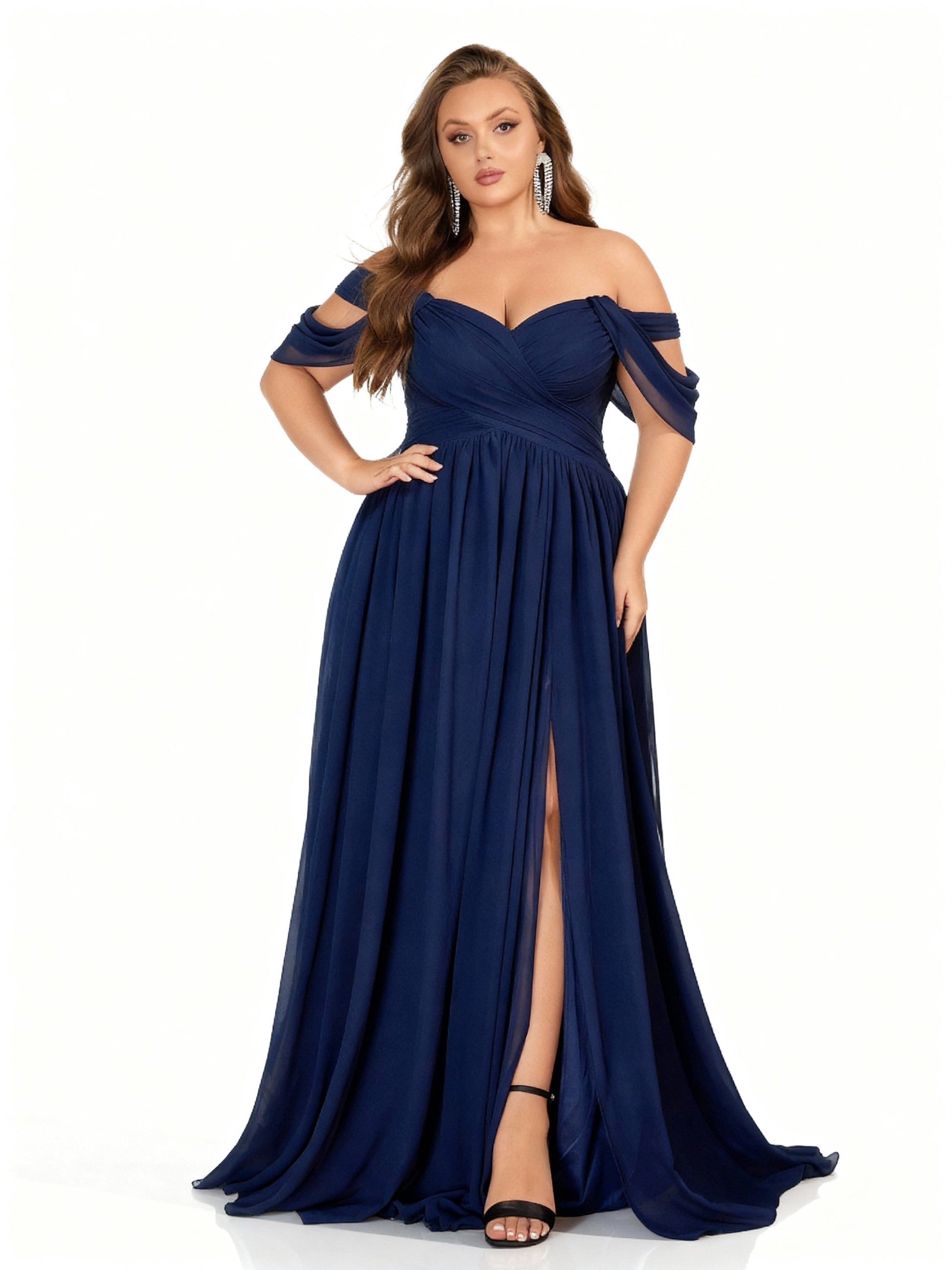 Stalluxe | Chiffon-Brautjungfernkleid in Großen Größen