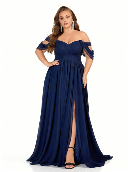 Stalluxe | Chiffon-Brautjungfernkleid in Großen Größen