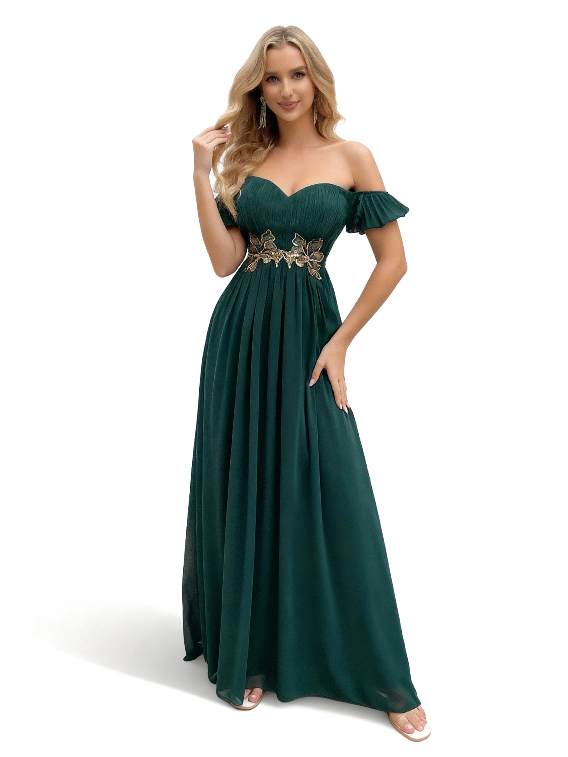 Stalluxe | Chiffon-Brautjungfernkleid mit Einer Schulter XL