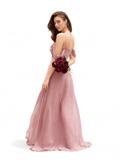 Stalluxe | Faltiges, trägerloses Brautjungfernkleid in schlichtem Design