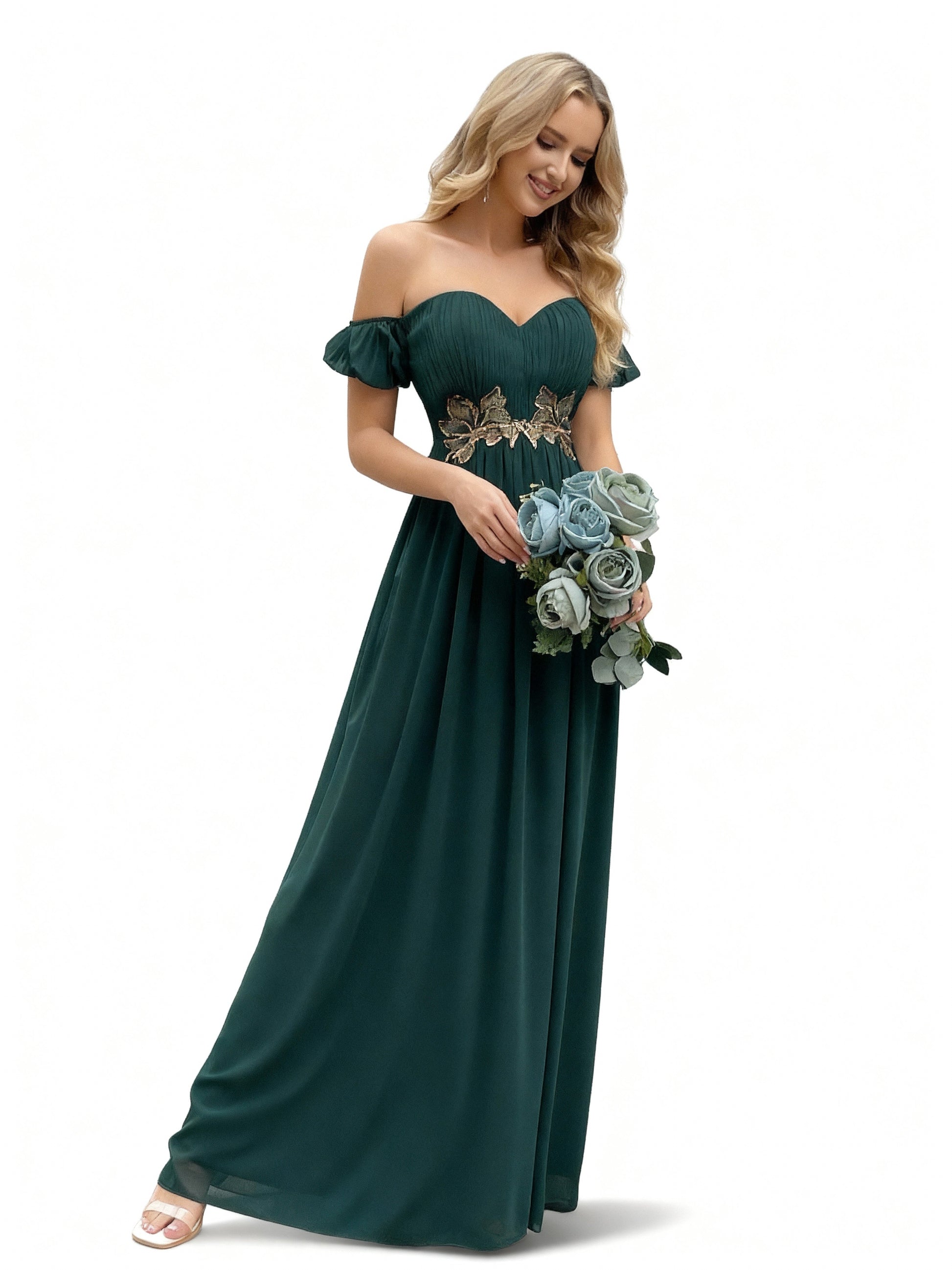 Stalluxe | Chiffon-Brautjungfernkleid mit Einer Schulter