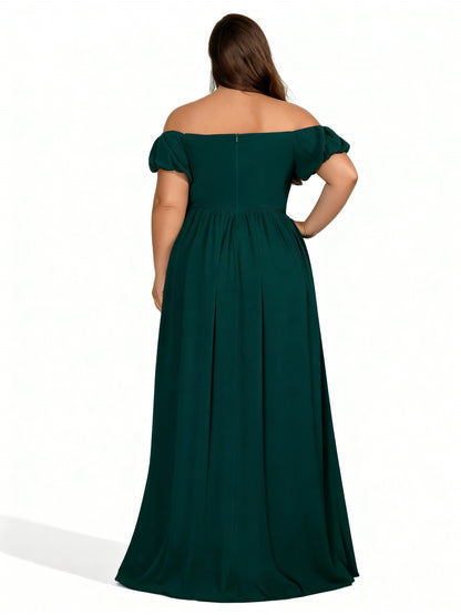 Stalluxe | Elegantes Schulterfreies Brautjungfernkleid mit Applikationen