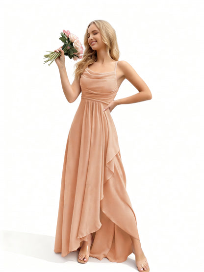 Stalluxe | Brautjungfernkleid mit Wasserfallausschnitt