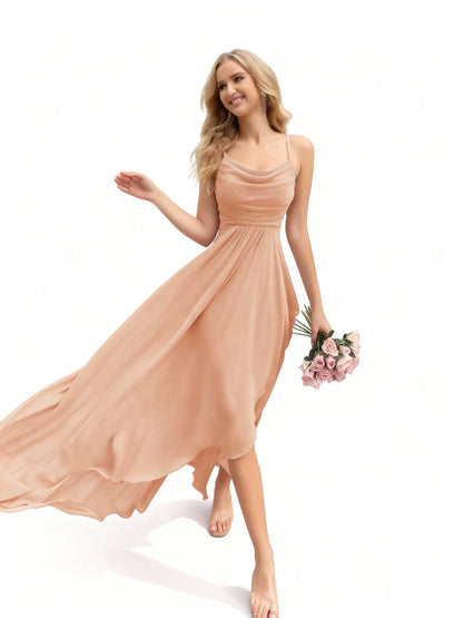 Stalluxe | Brautjungfernkleid mit Wasserfallausschnitt